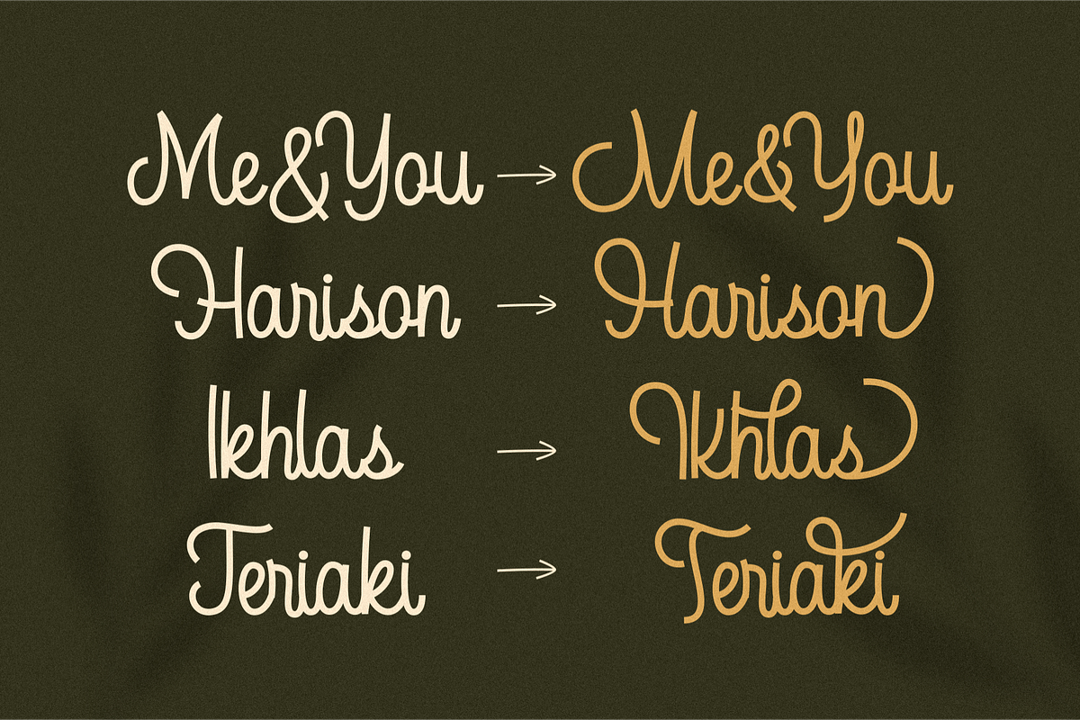 Acapela Monoline, a Script Font by 24Design Studios (Photo 8 of 9)