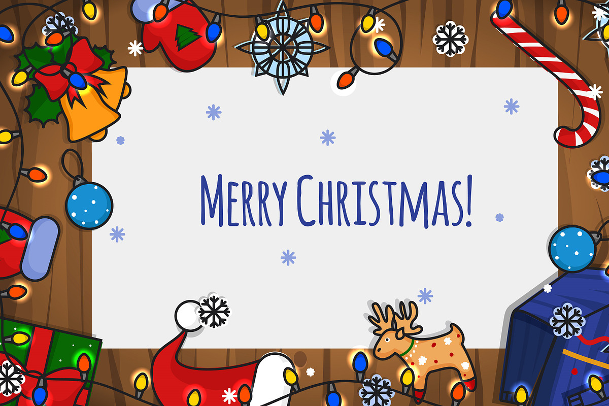 Merry Christmas Card Big Set!, an Illustration by JUBO (Photo 5 of 8)