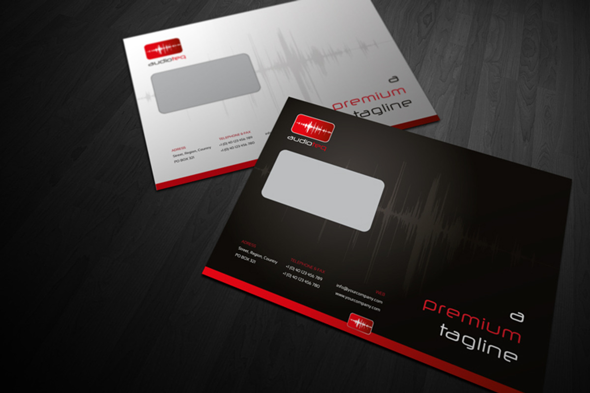 RW AudioTeq Modern Identity + Logo, a Stationery Template by Reclameworks (Photo 4 of 5)
