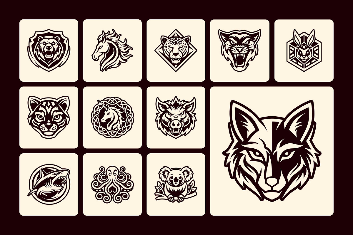 1500 Animal Logos, a Solid Icon by Creative Stall (Photo 7 of 37)