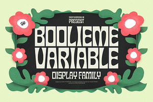 Boolieme - Variable Display Typeface