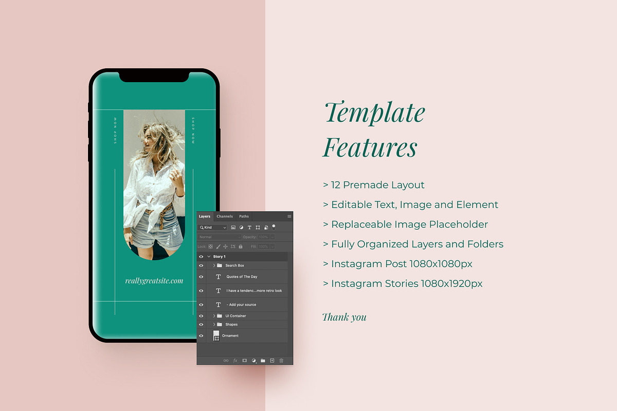 Simply - Instagram Stories and Post, a Social Media Template by MYDesign (Photo 5 of 5)