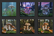 Forest Mushroom Background Designs, a Background Graphic by protabsorkar11 (Thumbnail 2 of 3)