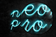 Neon Pro text effect, a Layer Style Add-On by Evlogiev Studio (Thumbnail 4 of 6)
