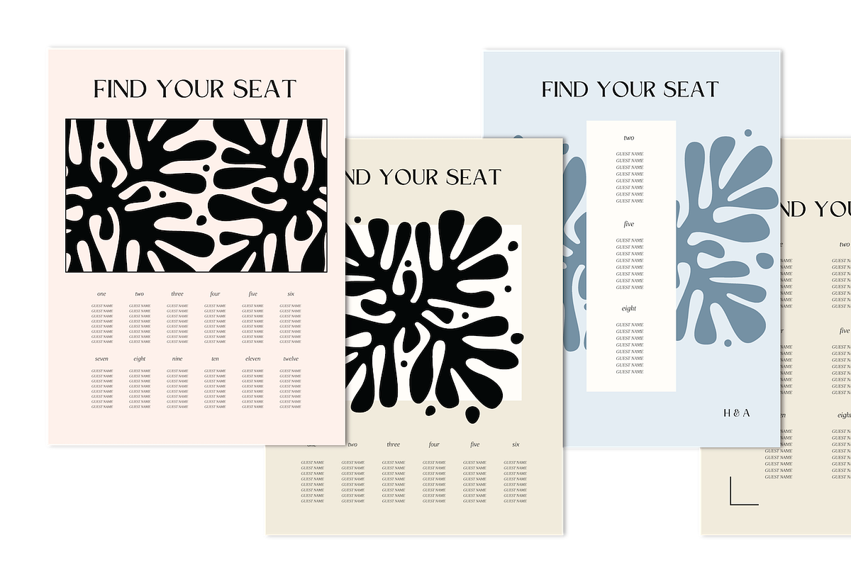 Amelie - Editable wedding signage, a Stationery Template by SydneyResnik (Photo 6 of 7)
