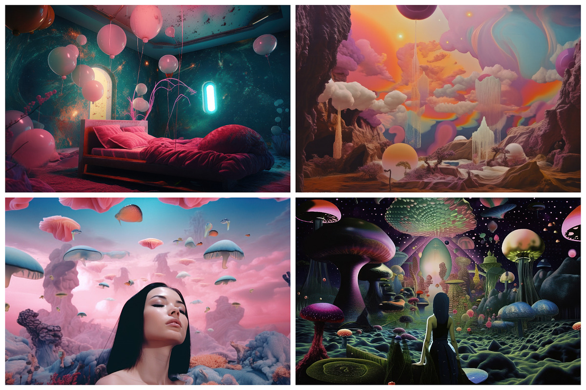 20 Aesthetic Dreamcore Backgrounds, a Background Graphic by HipFonts