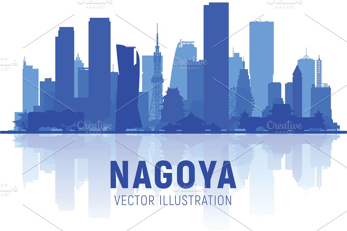 Nagoya Japan skyline, a Work Illustration by Sky and glass (Photo 4 of 6)