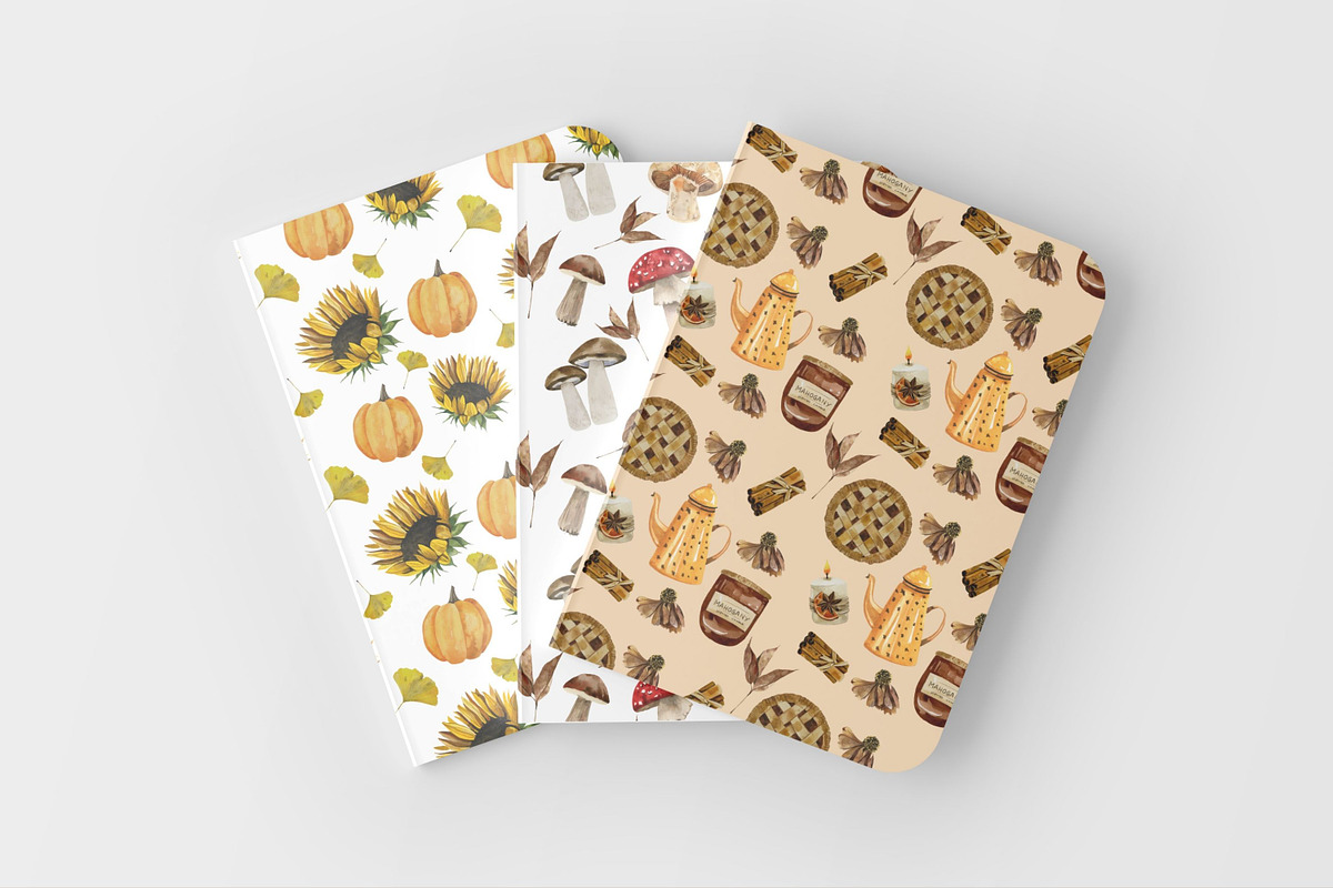 Autumn watercolor clipart pumpkins, an Animal Illustration by Artcard Watercolor (Photo 14 of 15)