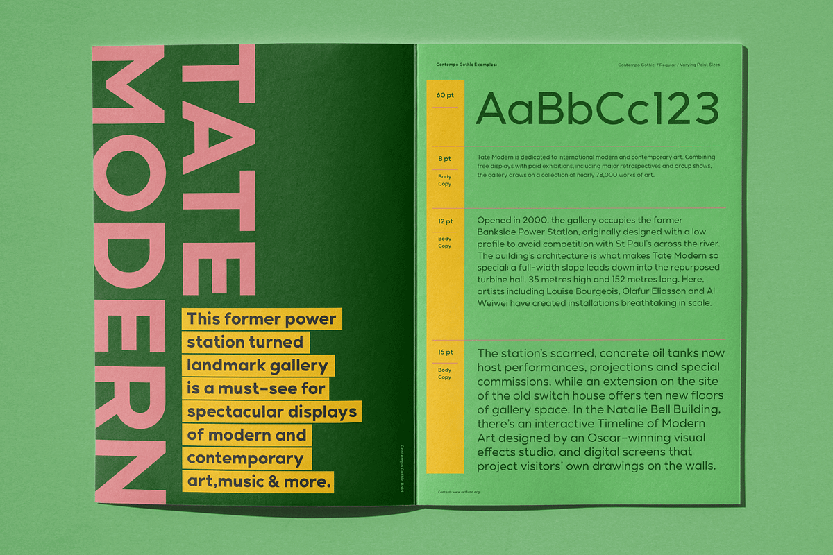 Contempo Gothic - Family, a Sans Serif Font by Arkitype (Photo 16 of 16)
