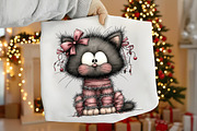 Christmas Cat and Dog Clipart, an Illustration by Canvas Craft (Thumbnail 6 of 6)