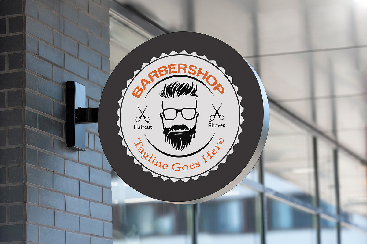 Luxury Barbershop Logo Design, a Branding & Logo Template by YUDesignStore (Photo 1 of 8)