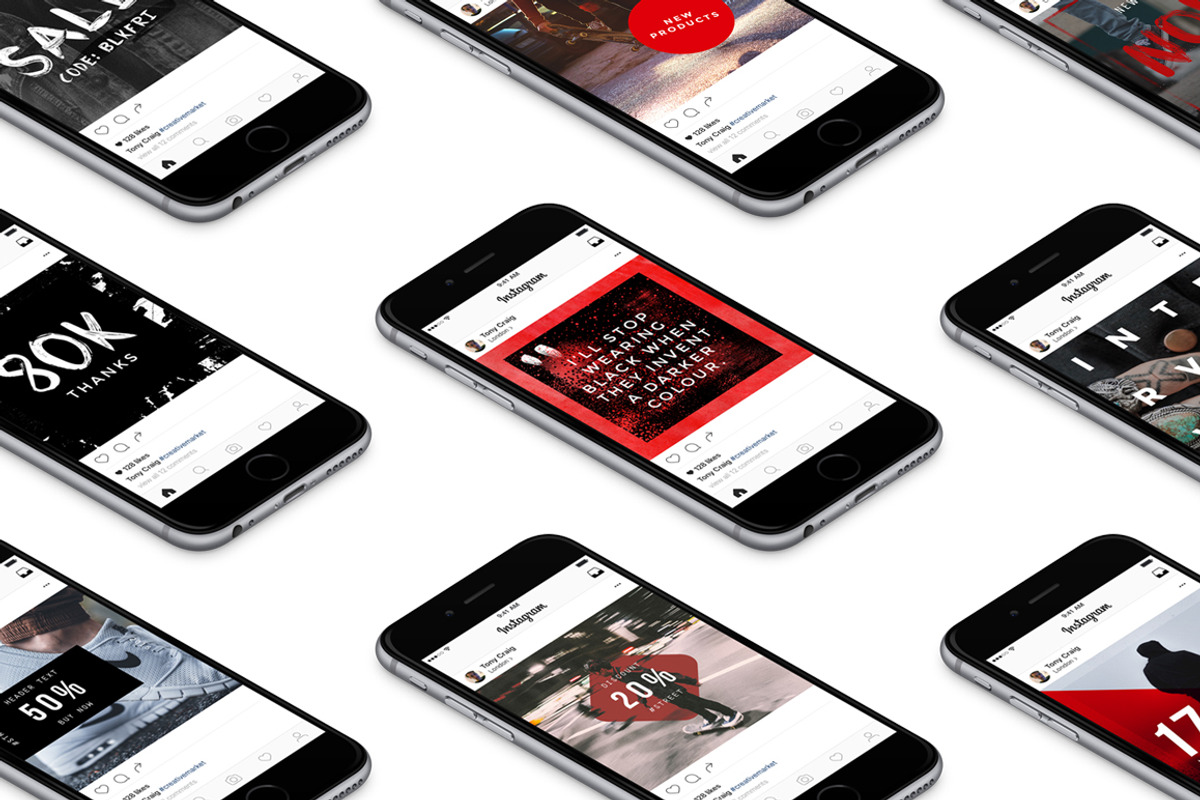 Brixton Instagram Layout Templates, a Templates & Theme by Tony Craig (Photo 2 of 6)