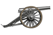 Vintage cannon, vector, an Illustration by Ledokolua (Thumbnail 1 of 2)
