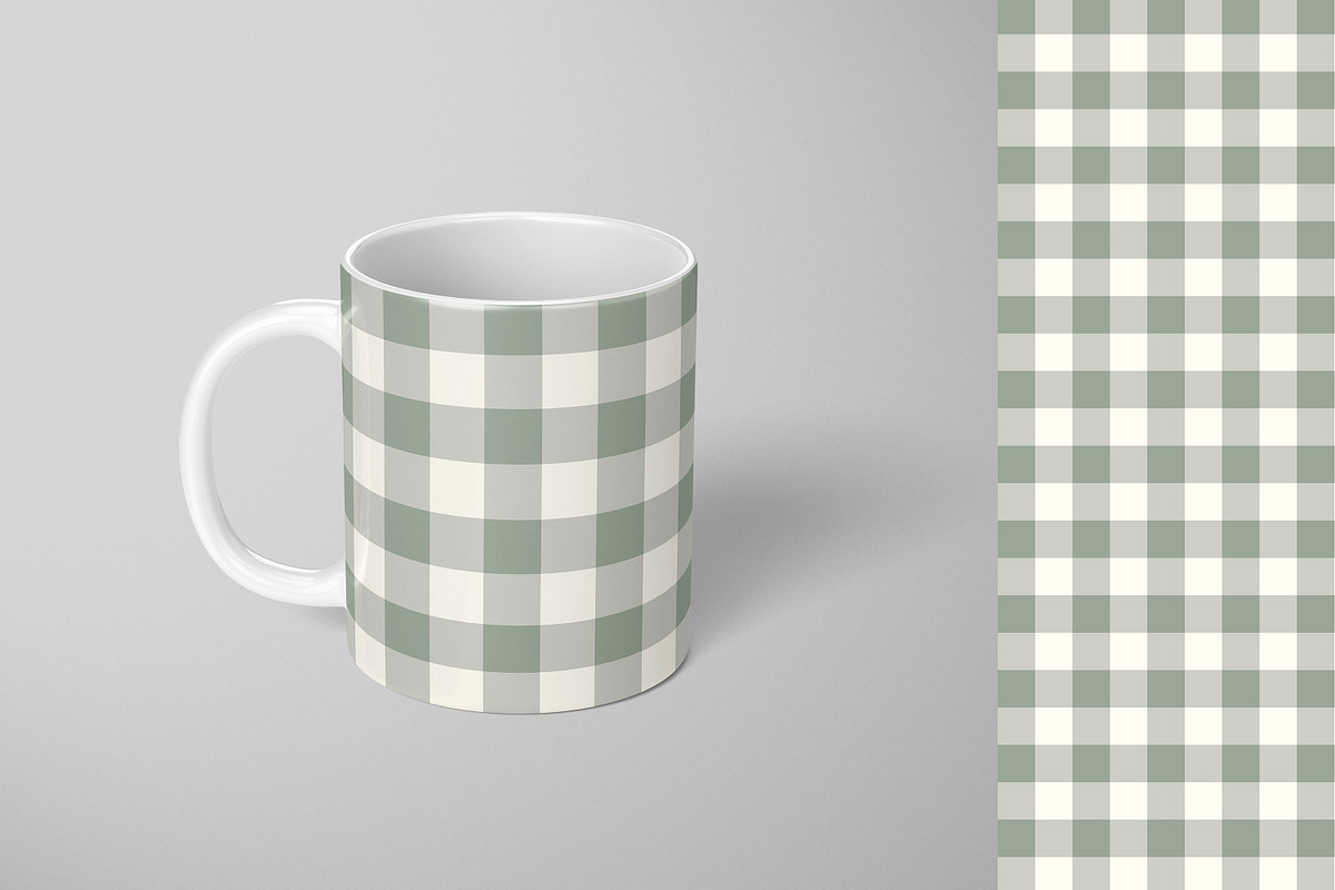 4 Geometric Green Sage Patterns, a Pattern Graphic by Naty Art (Photo 5 of 9)