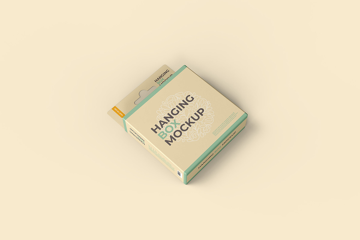 Hanging Box Mockups - 11 views, a Packaging Mockup by Illusiongraphic (Photo 6 of 24)