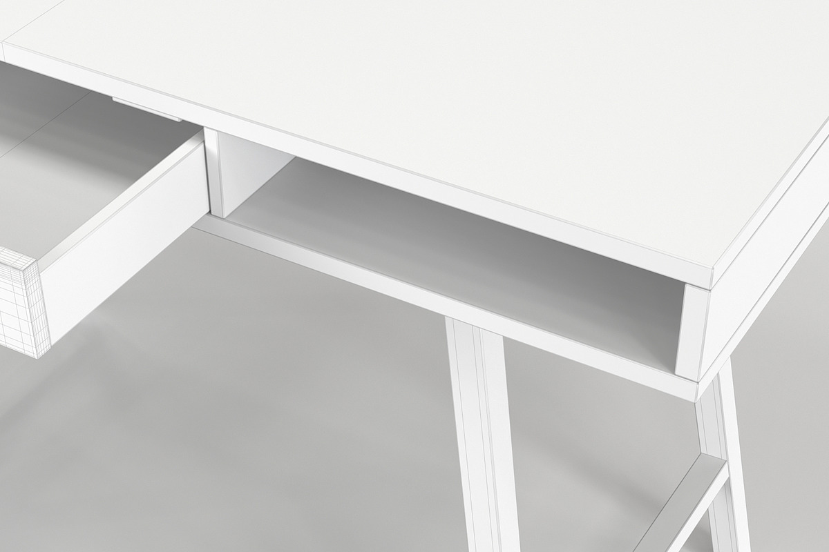 Scandinavian Desk 05, a Furniture 3D Model by maxtracing2 (Photo 7 of 11)