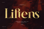 Liftens Elegant Serif Font, a Serif Font by Graphicxell (Thumbnail 1 of 8)