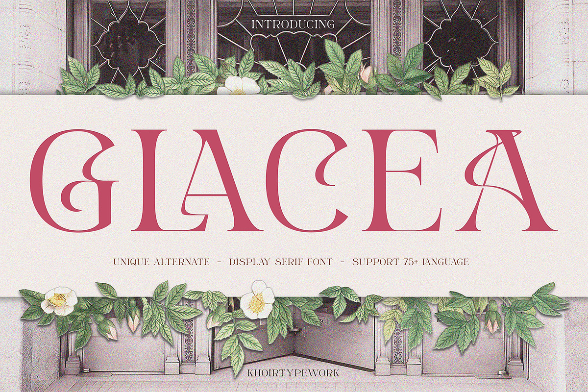 GLACEA - Display Font, a Font by Khoir (Photo 1 of 14)