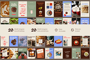 Cafe & Bistro Social Media Canva Kit, a Social Media Template by OLLYSWEATSHIRT DSGN INC. (Thumbnail 2 of 13)