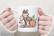 Pastel Folk Animals Birds Clip Art P, an Illustration by Sublimation Artist (Thumbnail 5 of 6)