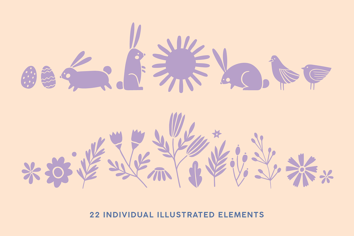 Easter Illustration Vector Pack, an Illustration by Soph Rowe (Photo 2 of 6)