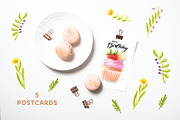 Cakes set, an Illustration by Maria Shishcova (Thumbnail 2 of 10)