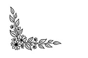 Floral Corner Ornament Clipart Bundl, an Illustration by Creativeshirt (Thumbnail 18 of 48)