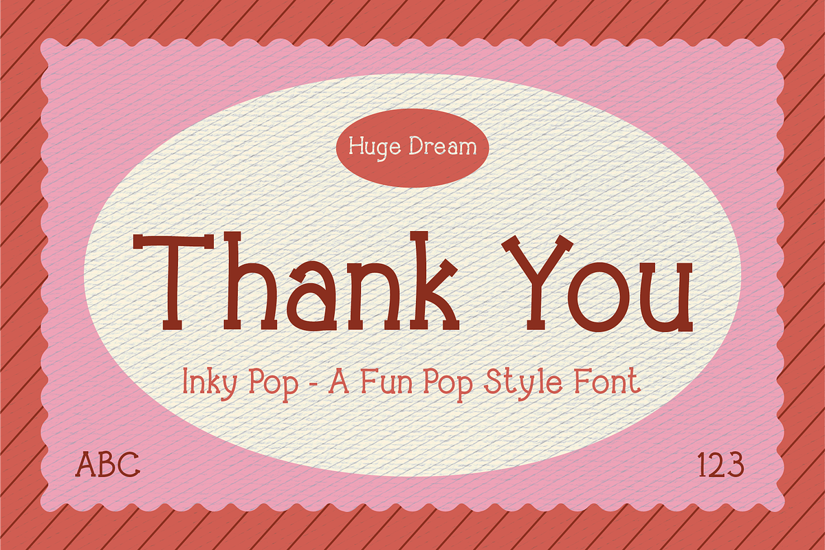 Inky Pop – Fun Pop Style Font, a Handwritten Font by Huge Dream Studio (Photo 8 of 8)