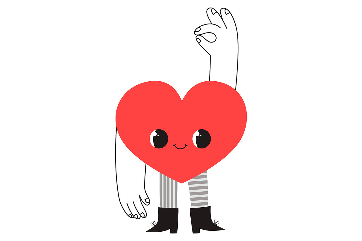 Valentines Day Heart Characters, a Healthcare Illustration by the_myro (Photo 14 of 21)