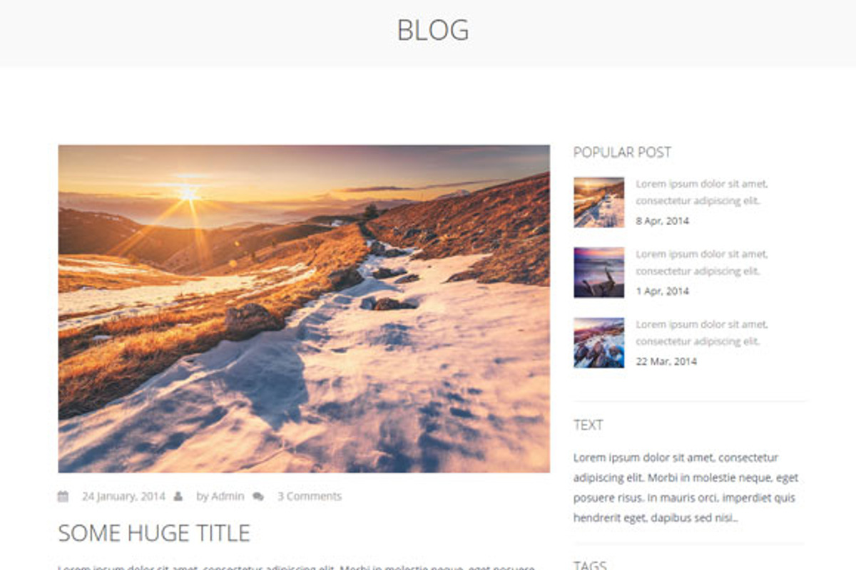 Easy - One page Landing Page, a Bootstrap Template by romel.panahon (Photo 3 of 5)