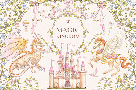 Magic Kingdom Pink clip art