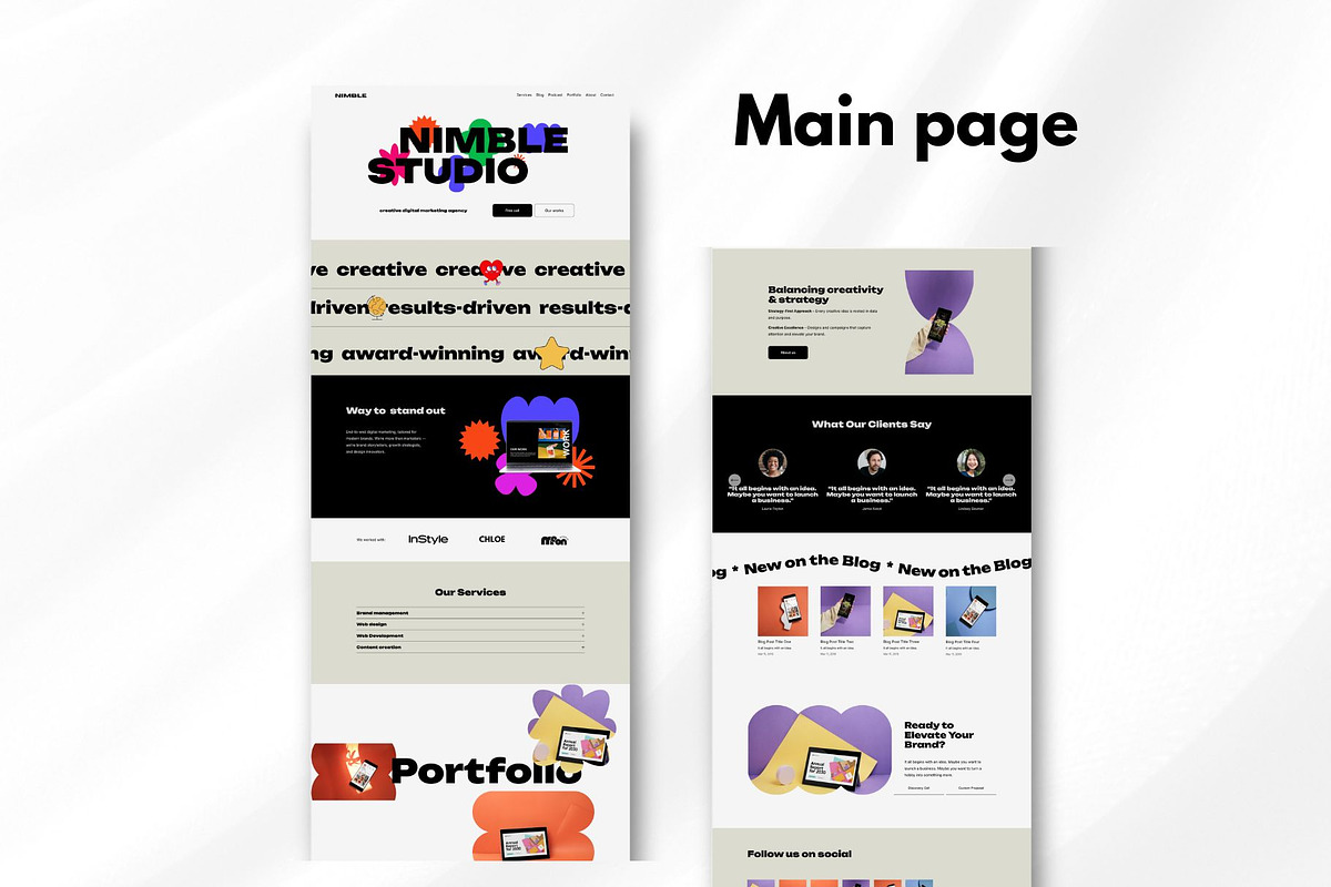 Squarespace Agency Website Template preview 4