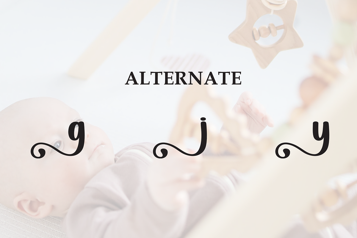 Chubby Baby | Script Font, a Handwritten Font by Scratchones (Photo 8 of 9)