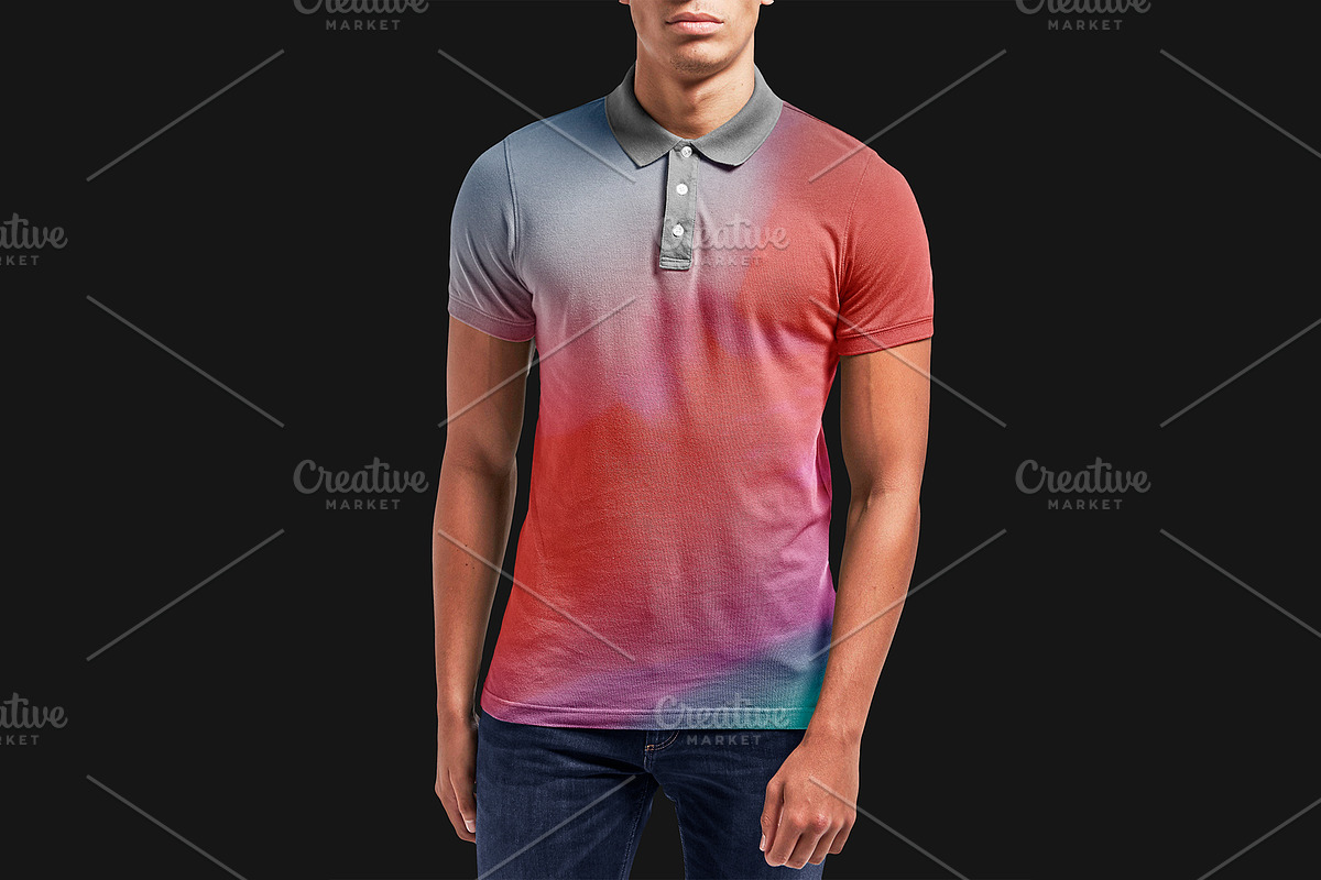 Male Model Polo Shirt Mockup - PSD, a Shirt Mockup by Asylab (Photo 8 of 8)