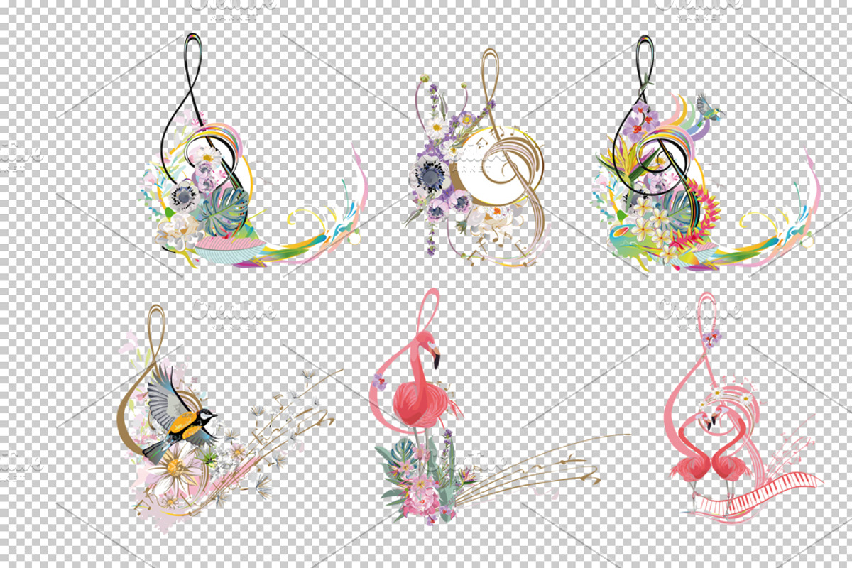Musical Treble clefs!, a Decorative Illustration by Laifalight (Photo 4 of 18)