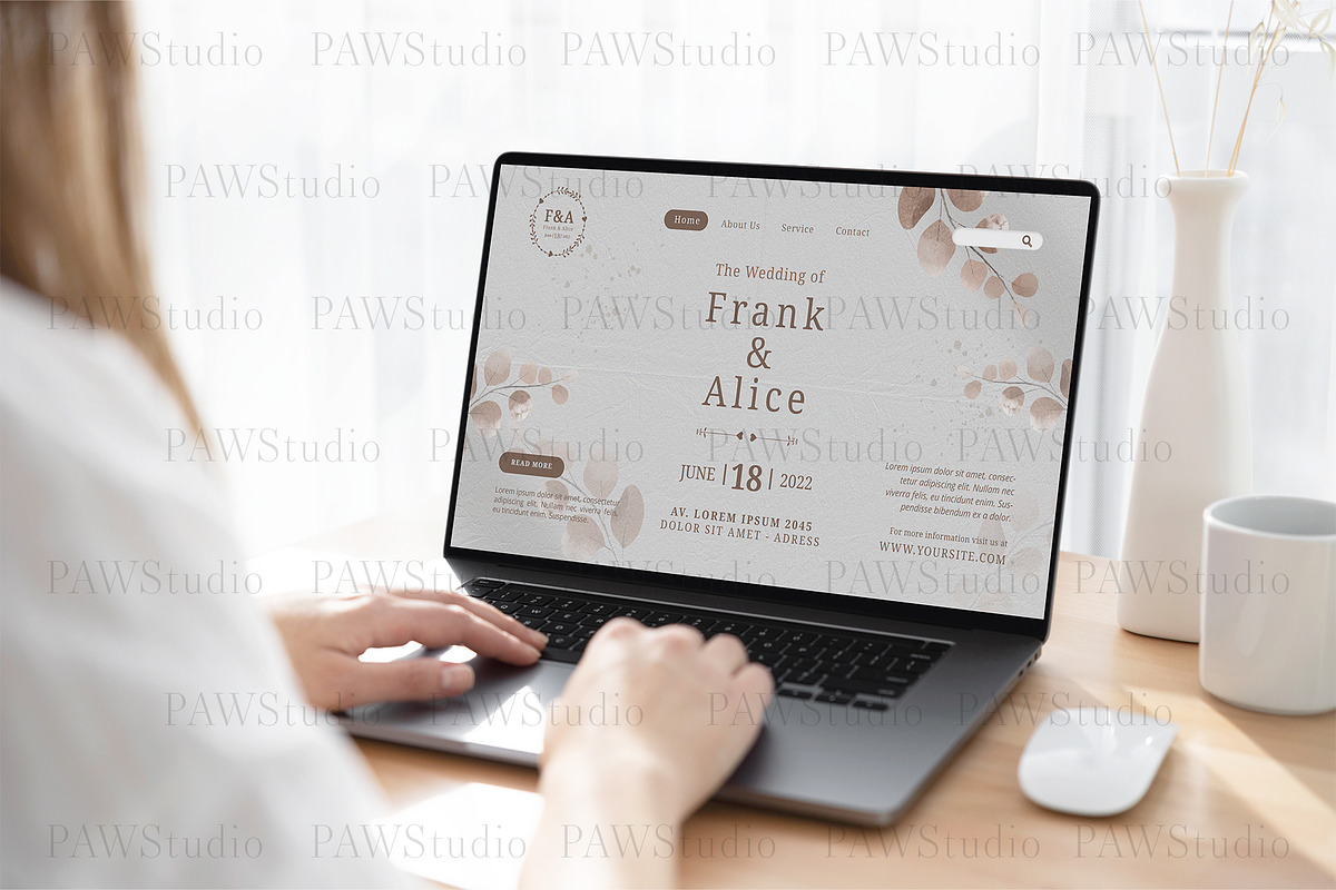 Device Mockup Laptop MacBook, a Books & Magazine Mockup by PawMockups (Photo 4 of 9)