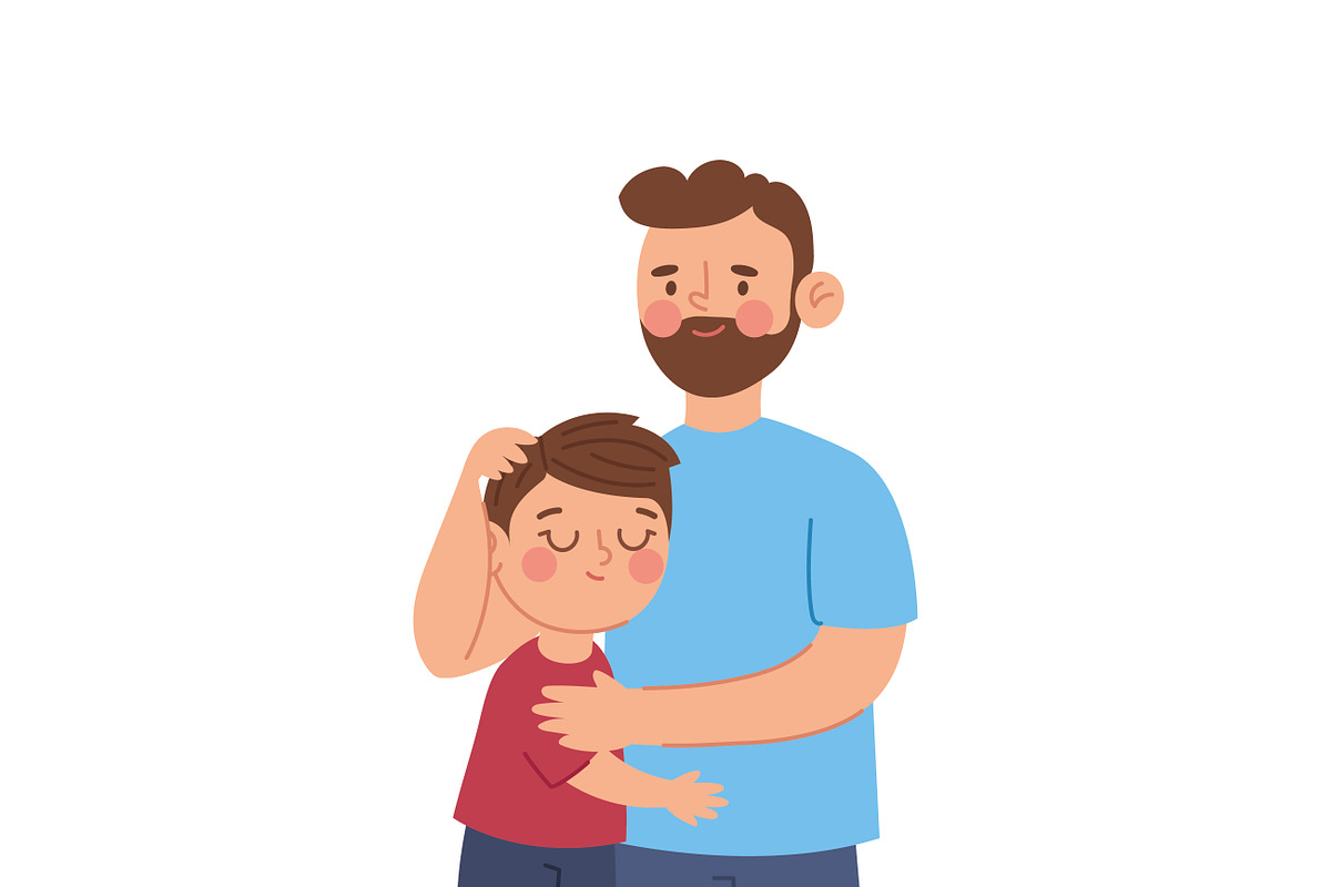 Father and Child Moments Vector, a Person Illustration by CreartiveDesign (Photo 3 of 10)