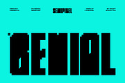 CS Genial Semipixel, a Sans Serif Font by Craft Supply Co. (Thumbnail 1 of 8)