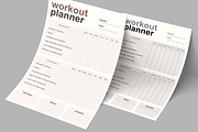 Weekly Workout Planner Template, a Marketing Template by CubicSpace (Thumbnail 3 of 4)