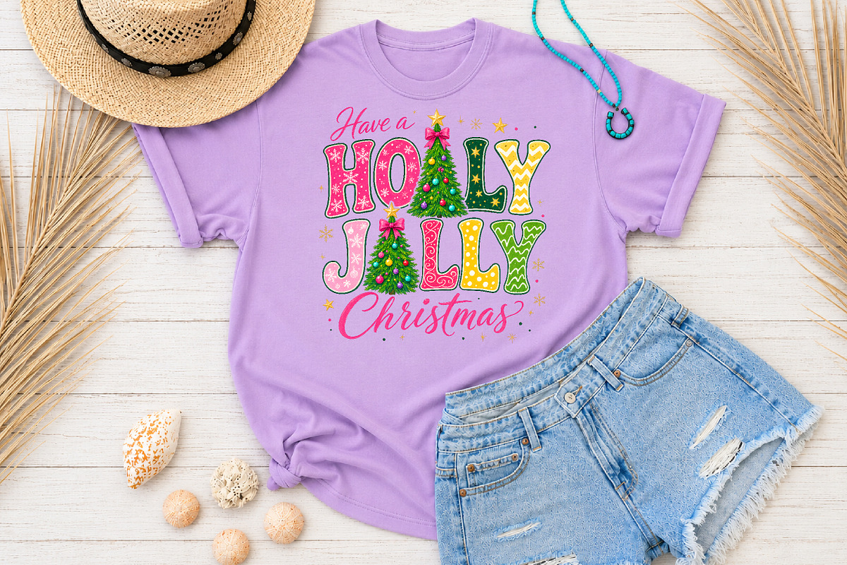 Have a Holly Jolly Christmas PNG, a Seasonal Illustration by Rose Art (Photo 4 of 4)
