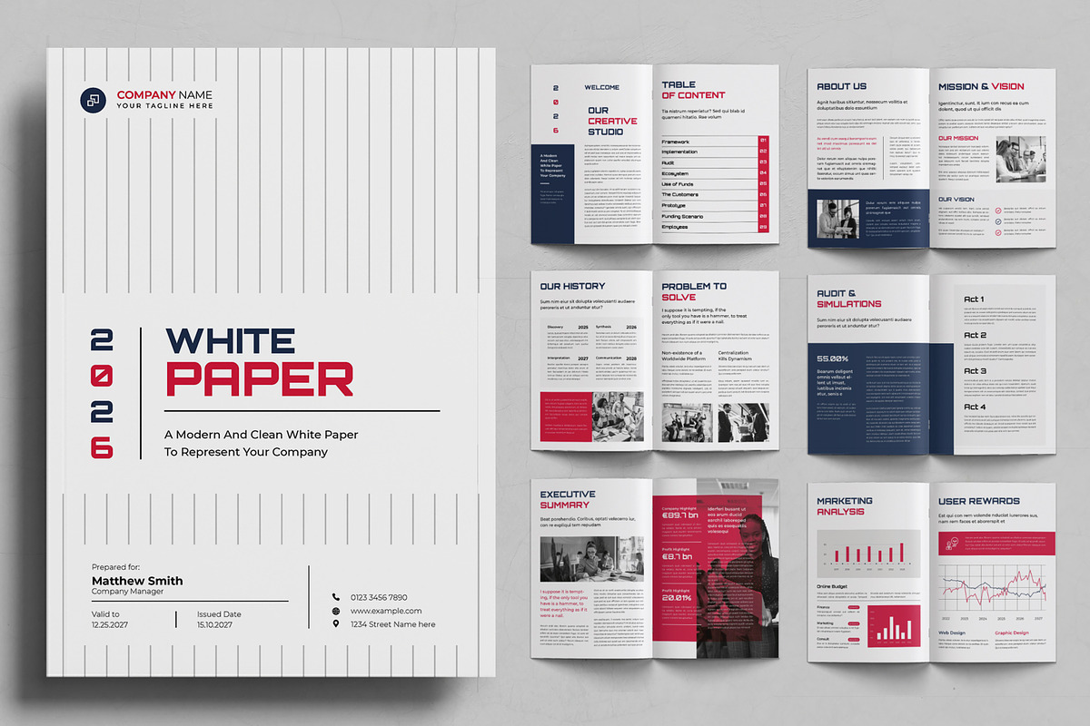White Paper Layout, a Brochure Template by ContestDesign (Photo 1 of 3)