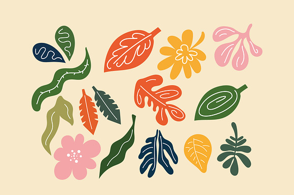 Modern Botanical Nature Set preview 2