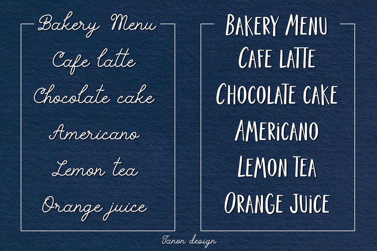 Tis de Roll Vintage duo fonts, a Handwritten Font by Tanondesign (Photo 3 of 8)