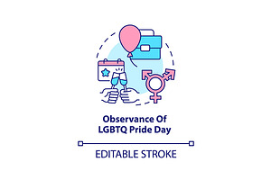 Observance of LGBTQ pride day, an Icon by IMG Visuals