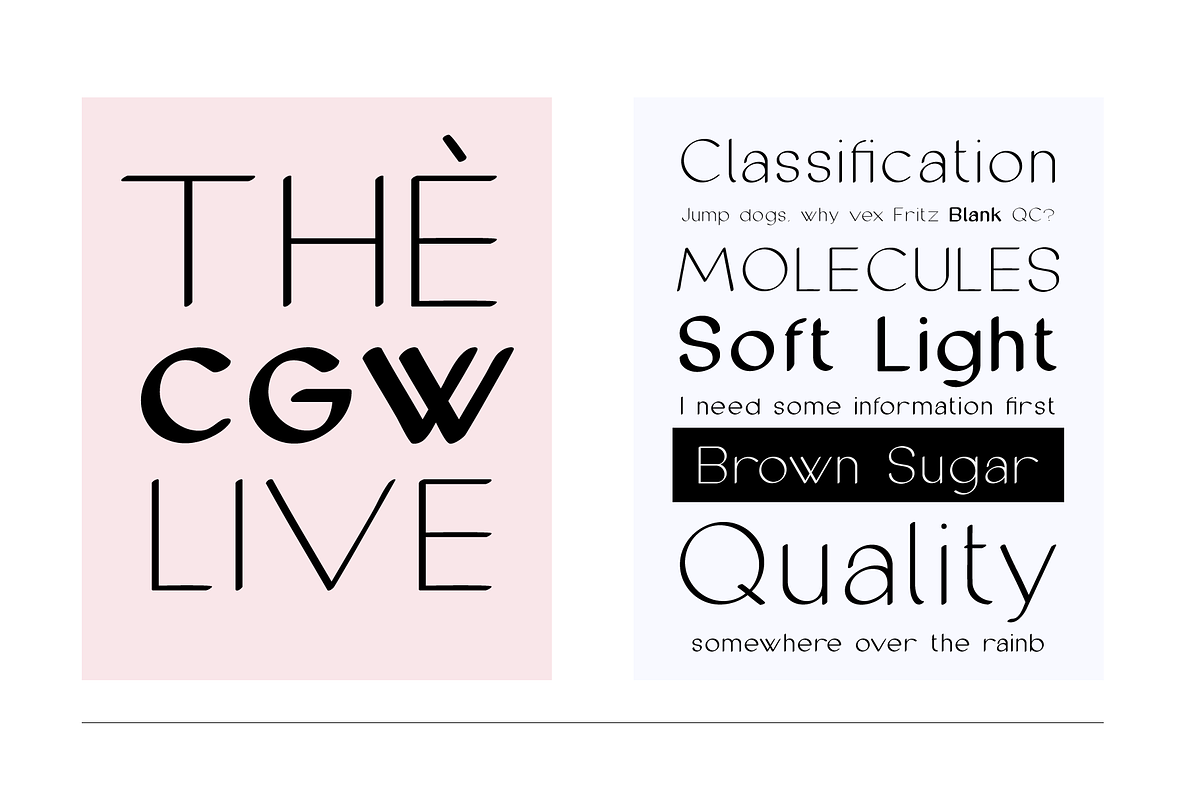 Cofley - 10 Weight style sans serif, a Sans Serif Font by Gittype (Photo 8 of 11)