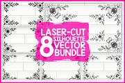 Laser Cut Floral Bundle, an Illustration by hafijul (Thumbnail 1 of 9)