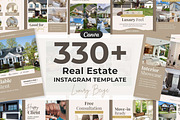Neutral Real Estate Instagram Bundle, a Social Media Template by Everyday Perfection (Thumbnail 1 of 11)