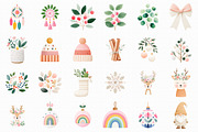 Cute Boho Christmas Clipart, an Illustration by Libby Wishes (Thumbnail 7 of 7)