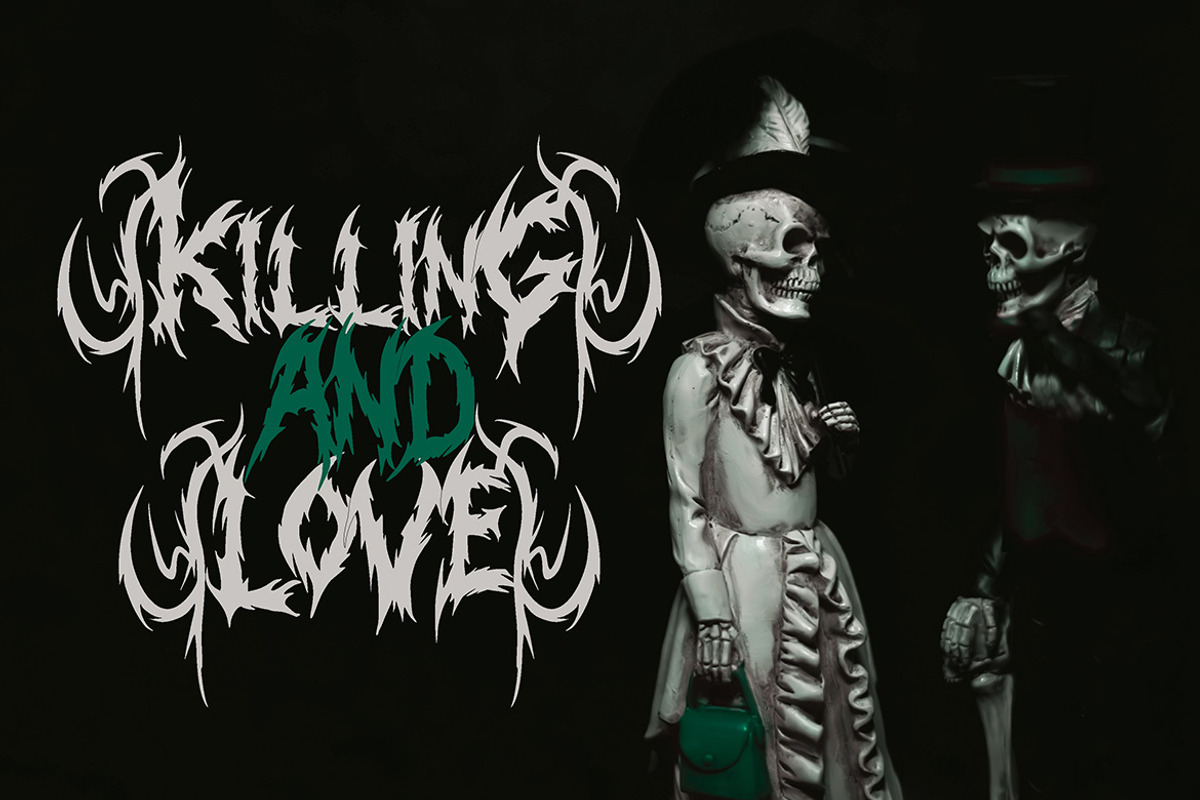 Xhorven - Death Metal Typeface, a Blackletter Font by Eltypesstudio (Photo 2 of 12)