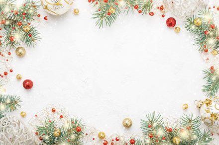 Red & gold Christmas decorations, a Holiday Photo by OlliUlli